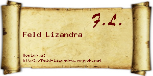 Feld Lizandra névjegykártya